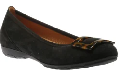 Online Gabor 54.164.37 Black Tortoise Buckle Ballet Flat