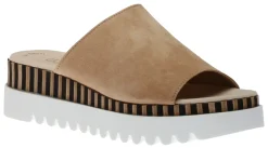 Sale Gabor 64.663.14 Caramel Brown Slide Wedge Sandal
