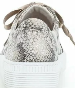Best Gabor 43.330.30 Taupe Snakeskin Lace-Up Sneaker