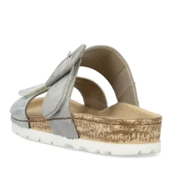 Hot Rieker 2 Velcro Slide Grey