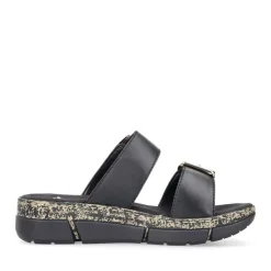 Rieker 2 Velcro Strap Black