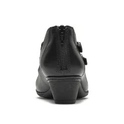 New Rockport Abbott Curvy Black Leather Heel