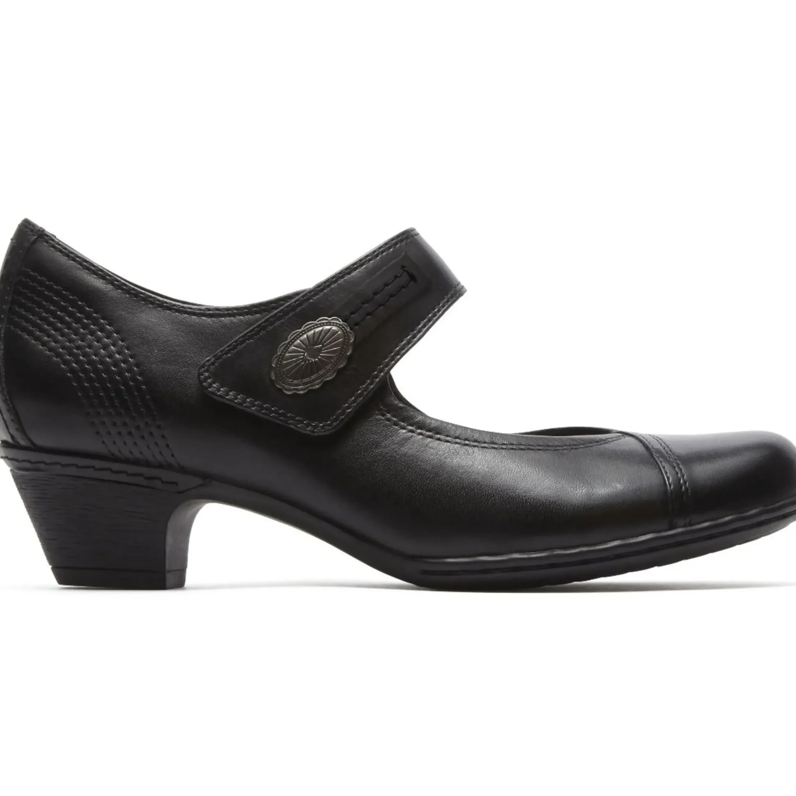 Discount Cobb Hill Abigail Black Mary Jane Low Heel