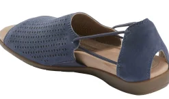 Clearance Earth Abra Indigo Blue Suede Slip-On Sandal