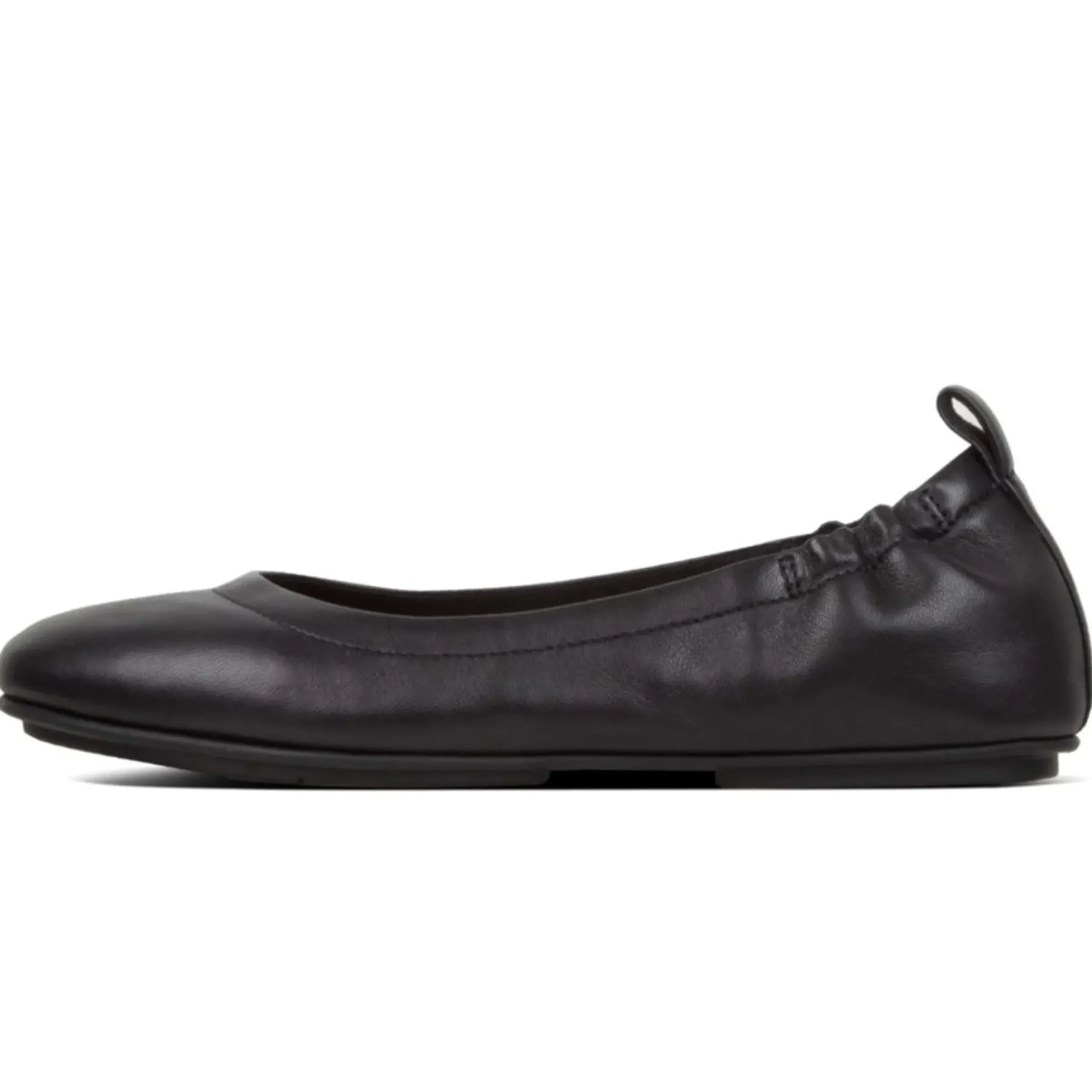 Discount Fit Flop Allegro Black Leather Ballet Flat