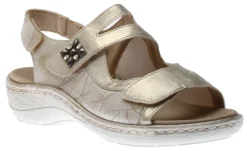 Clearance Remonte Alula Beige Warm Gold Slingback Sandal