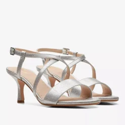 New Clarks Amali Buckle Silver