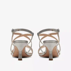 New Clarks Amali Buckle Silver