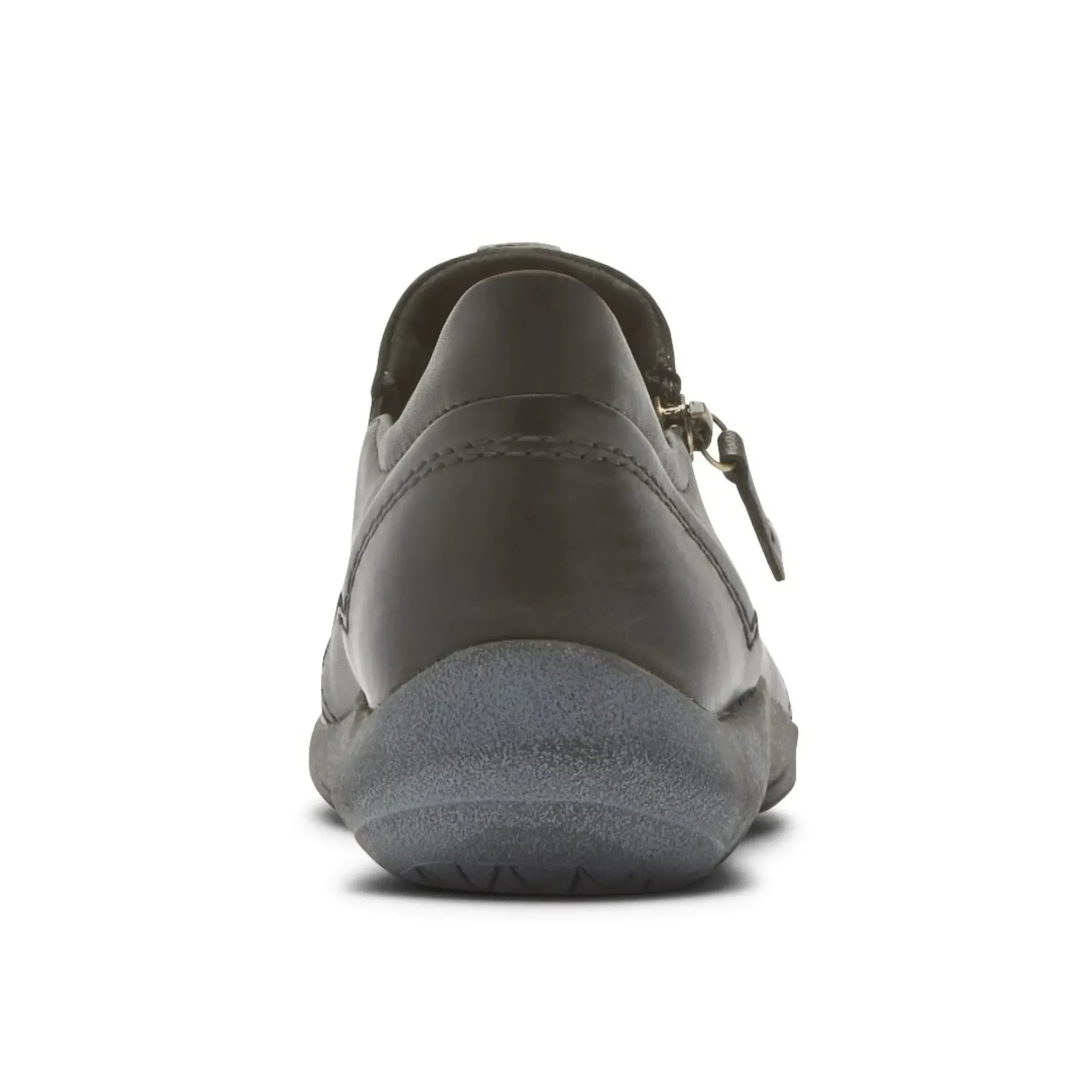 New Cobb Hill Amalie Black Leather Zipper Slip-On