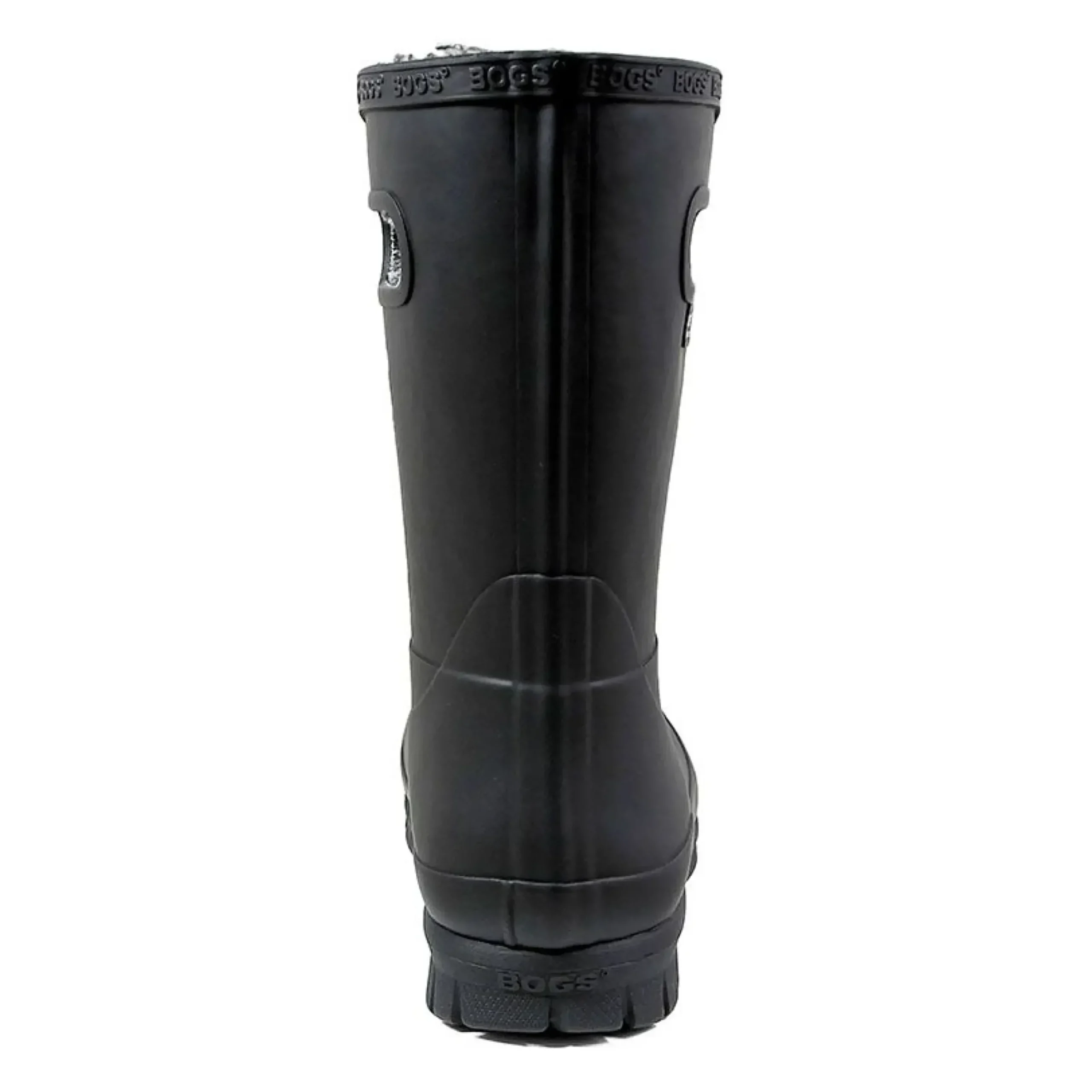 Bogs Amanda Plush Lace-Up Black Women's Insulated Rain Boot