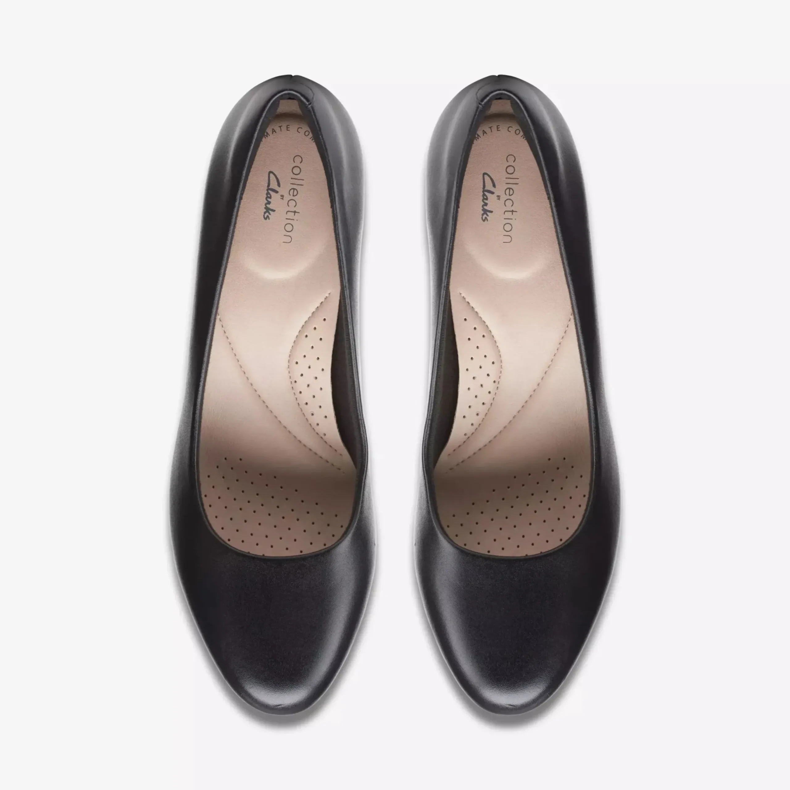 New Clarks Ambyr Joy Black Leather Dress Pump
