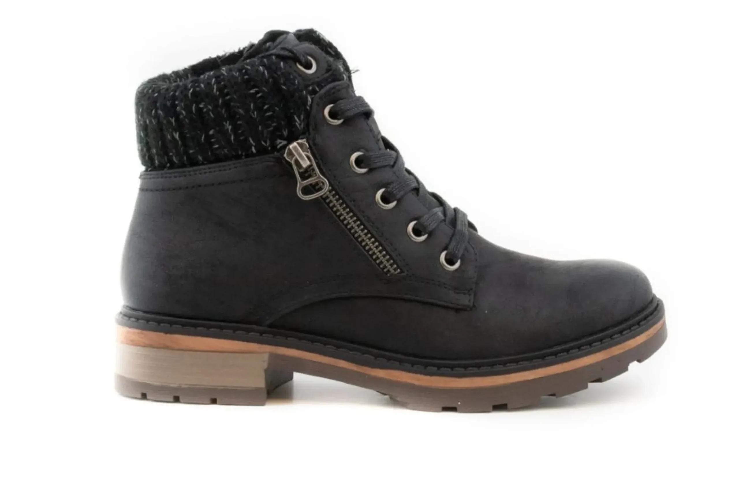 Online Wanderlust Amy Navy Lace-Up Ankle Boot