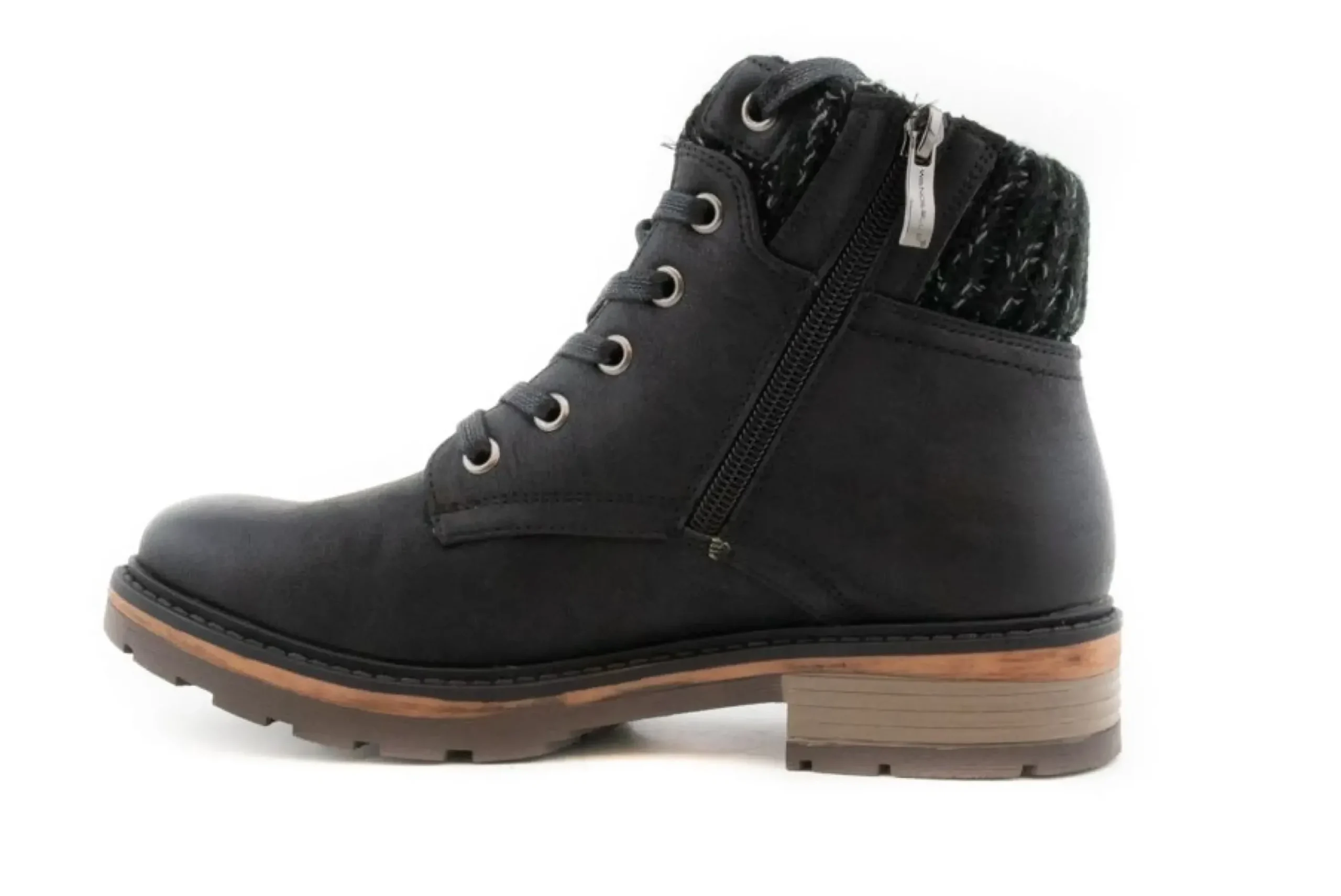 Online Wanderlust Amy Navy Lace-Up Ankle Boot