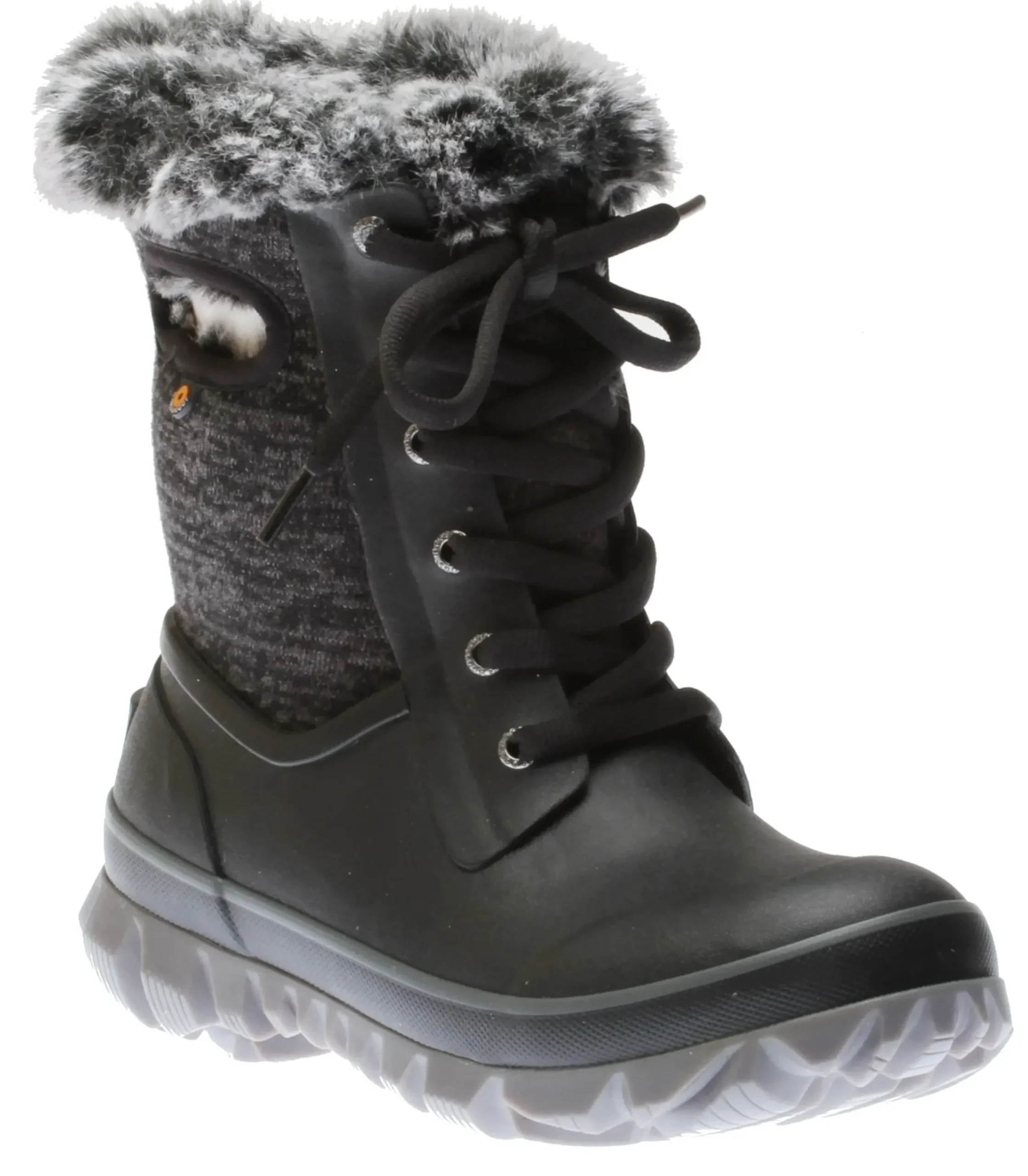 Outlet Bogs Arcata Knit Black Winter Boot