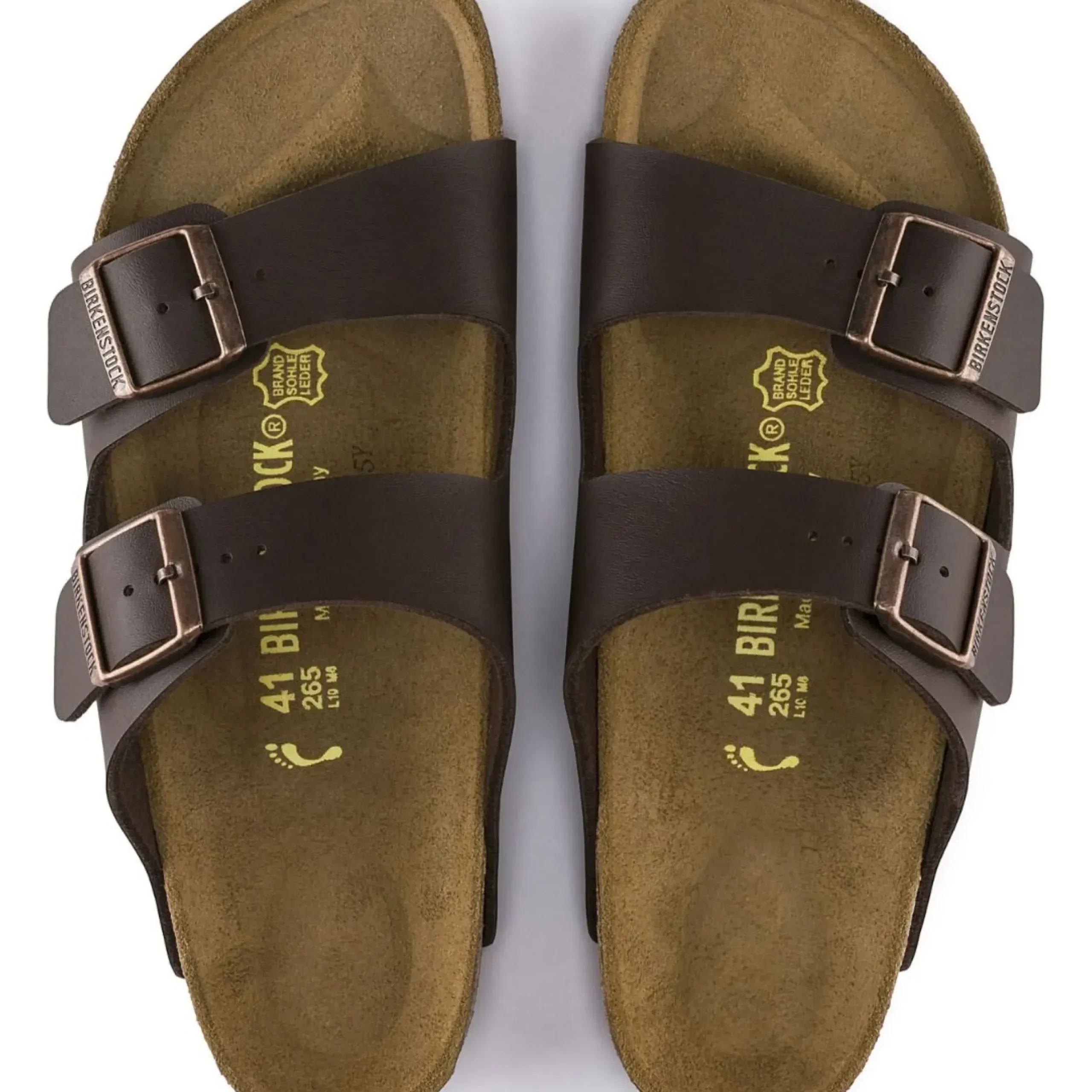 Best Birkenstock Arizona Birko-Flor Dark Brown Slide Sandal