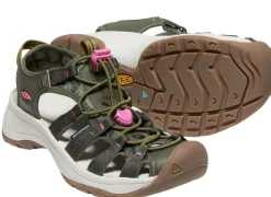 Online Keen Astoria West Green Pink Waterproof Sports Sandal