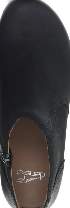 New Dansko Barbara Black Burnished Nubuck Leather Ankle Boot