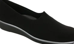 Outlet SAS Shoes Bliss Black Slip On Wedge