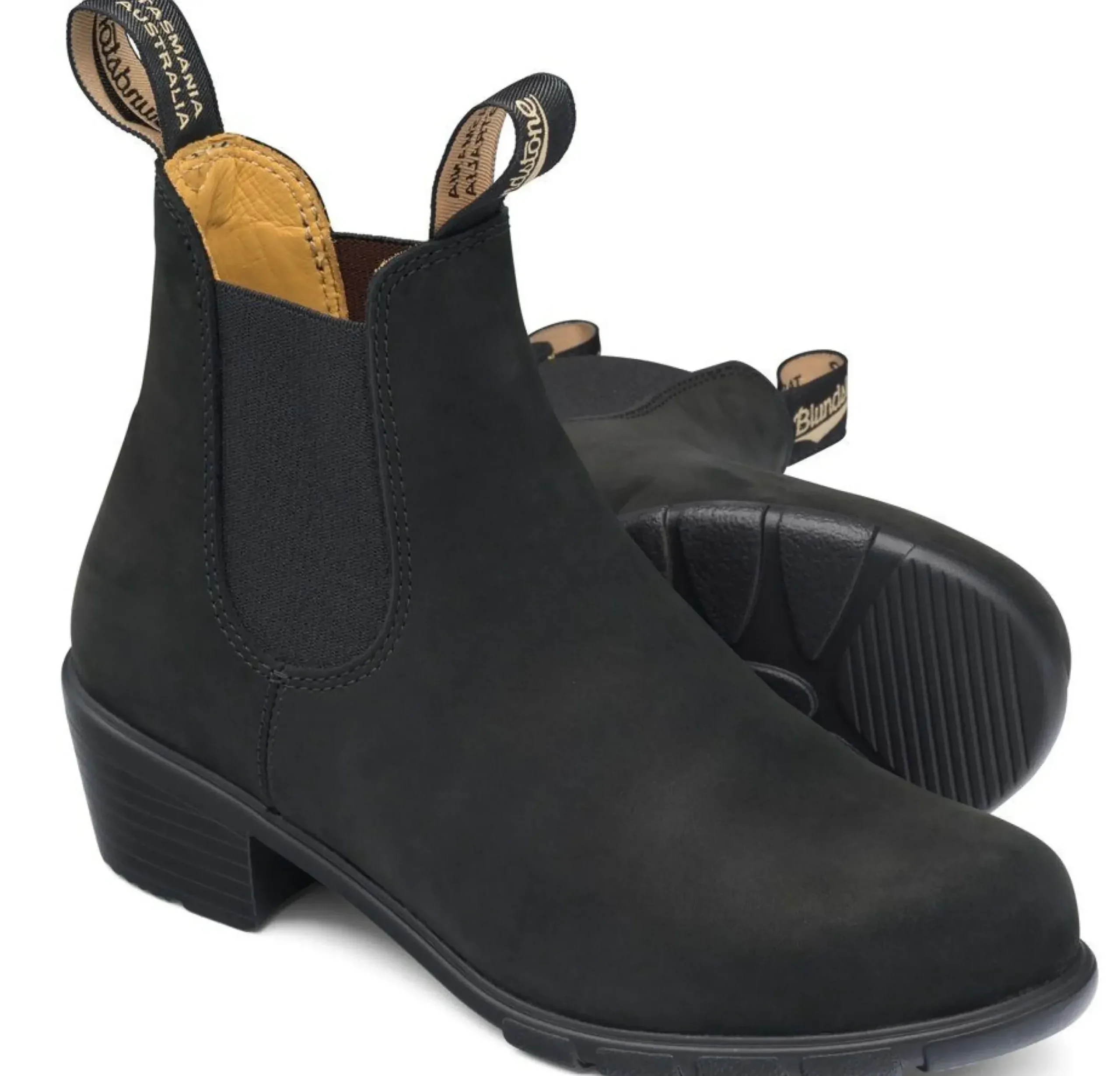 Best Blundstone 1960 - Women's Series Heel Black Nubuck Leather Boot