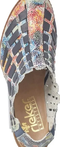 Rieker Bosnia Multicoloured Woven Sandal