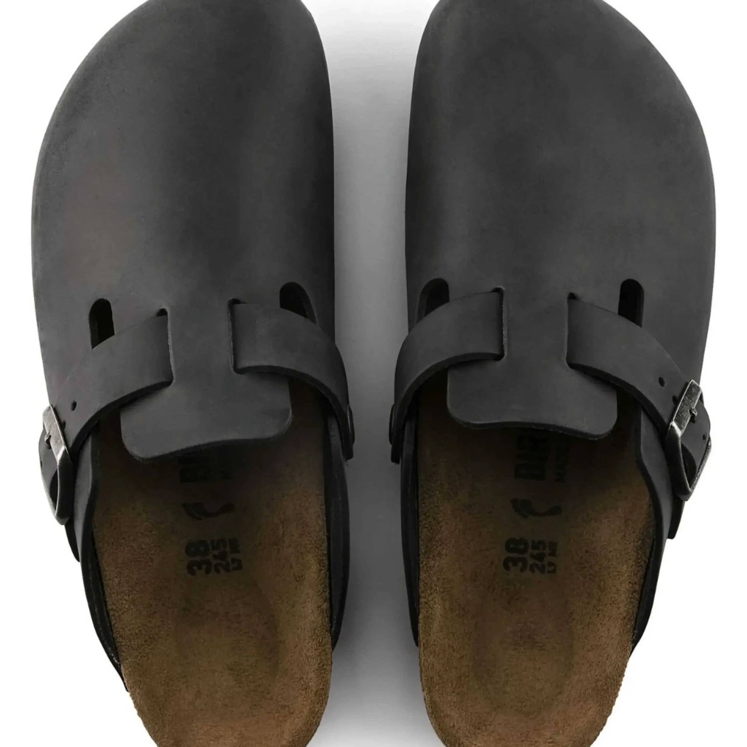 New Birkenstock Boston Black Oiled Leather Clog