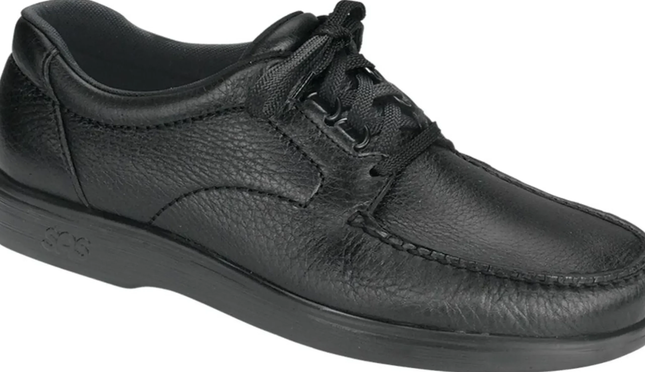 SAS Shoes Bout Time Black Leather Lace-Up Loafer