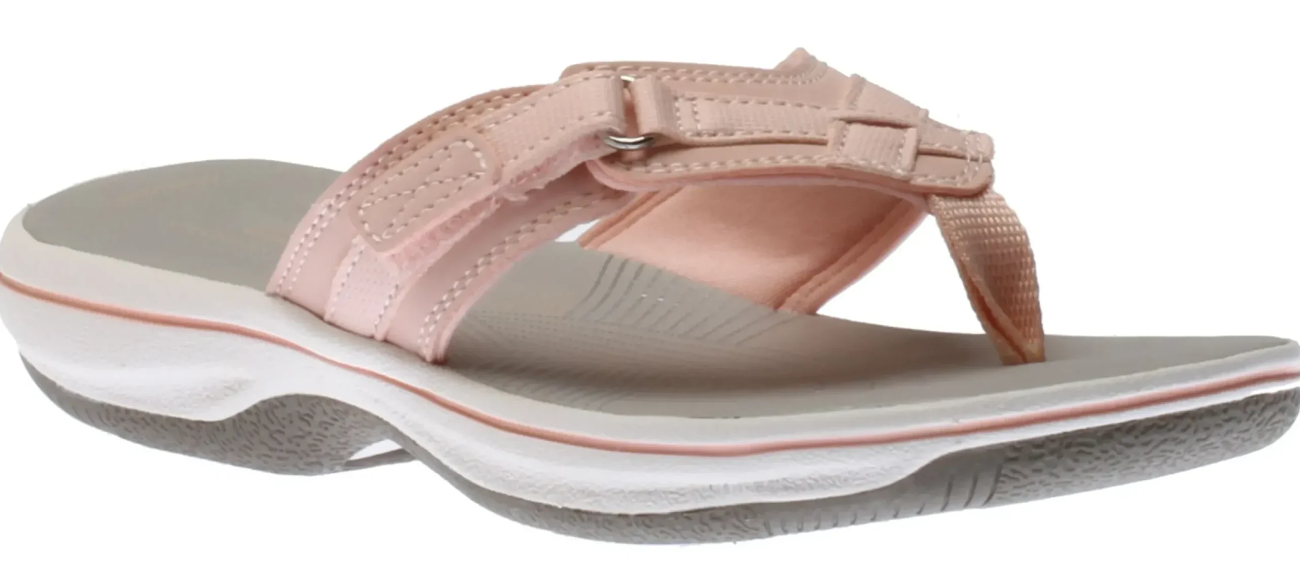 Clearance Clarks Breeze Sea Blush Pink Thong Sandal