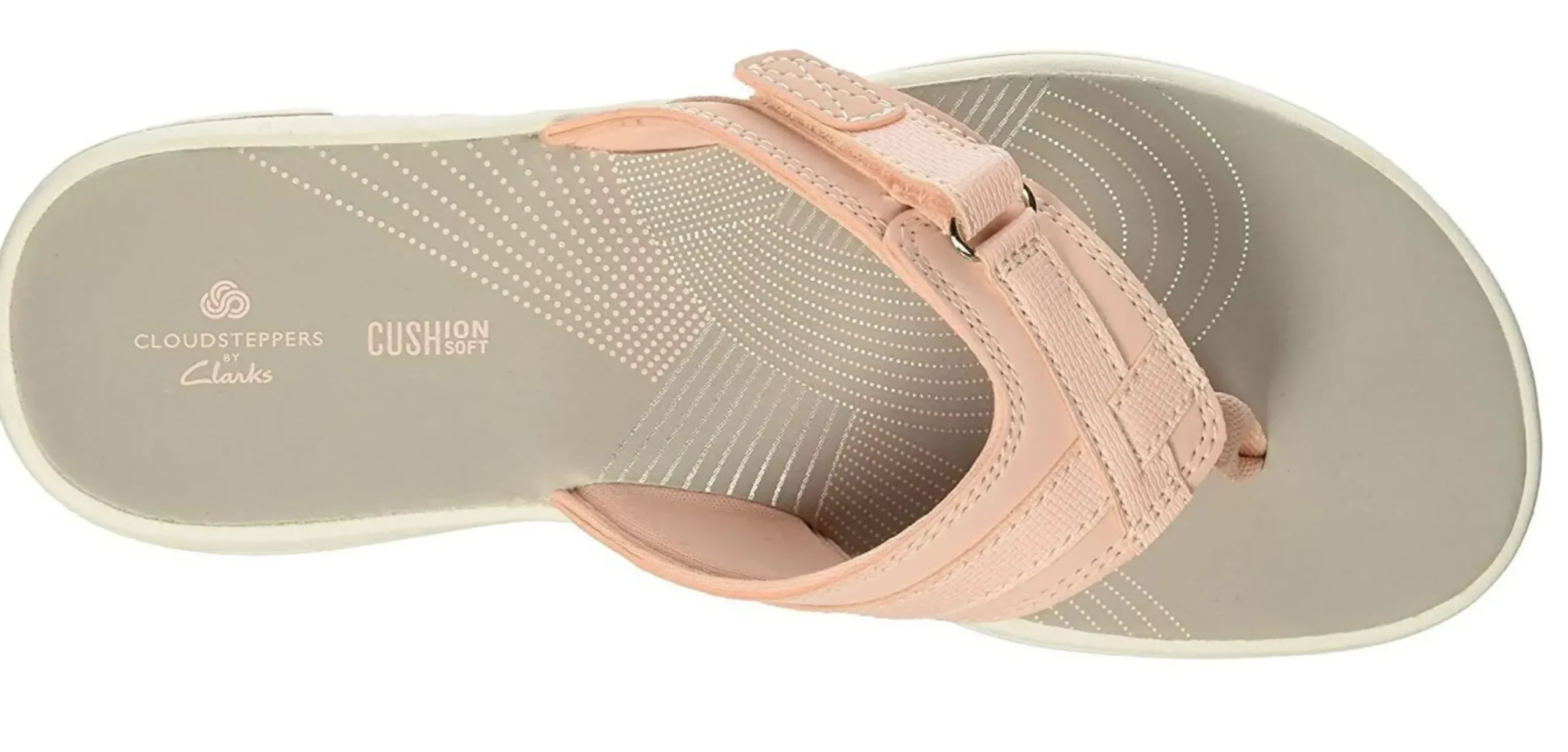 Clearance Clarks Breeze Sea Blush Pink Thong Sandal