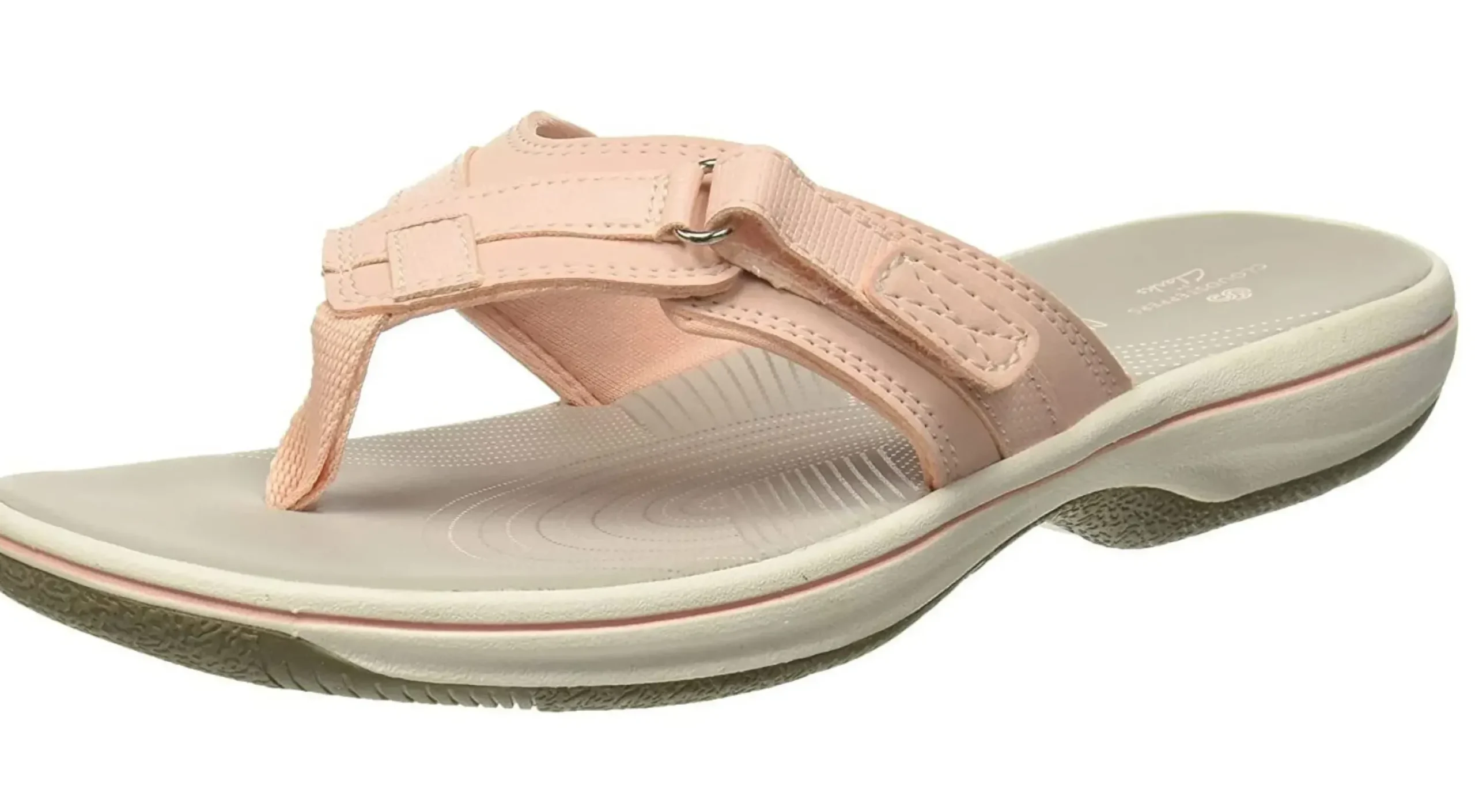 Clearance Clarks Breeze Sea Blush Pink Thong Sandal