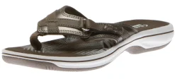 Discount Clarks Breeze Sea Pewter Thong Sandal