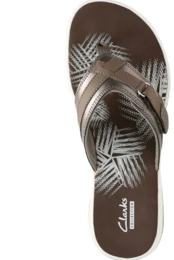 Discount Clarks Breeze Sea Pewter Thong Sandal