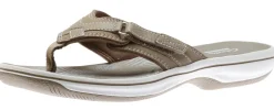 Sale Clarks Breeze Sea Taupe Thong Sandal