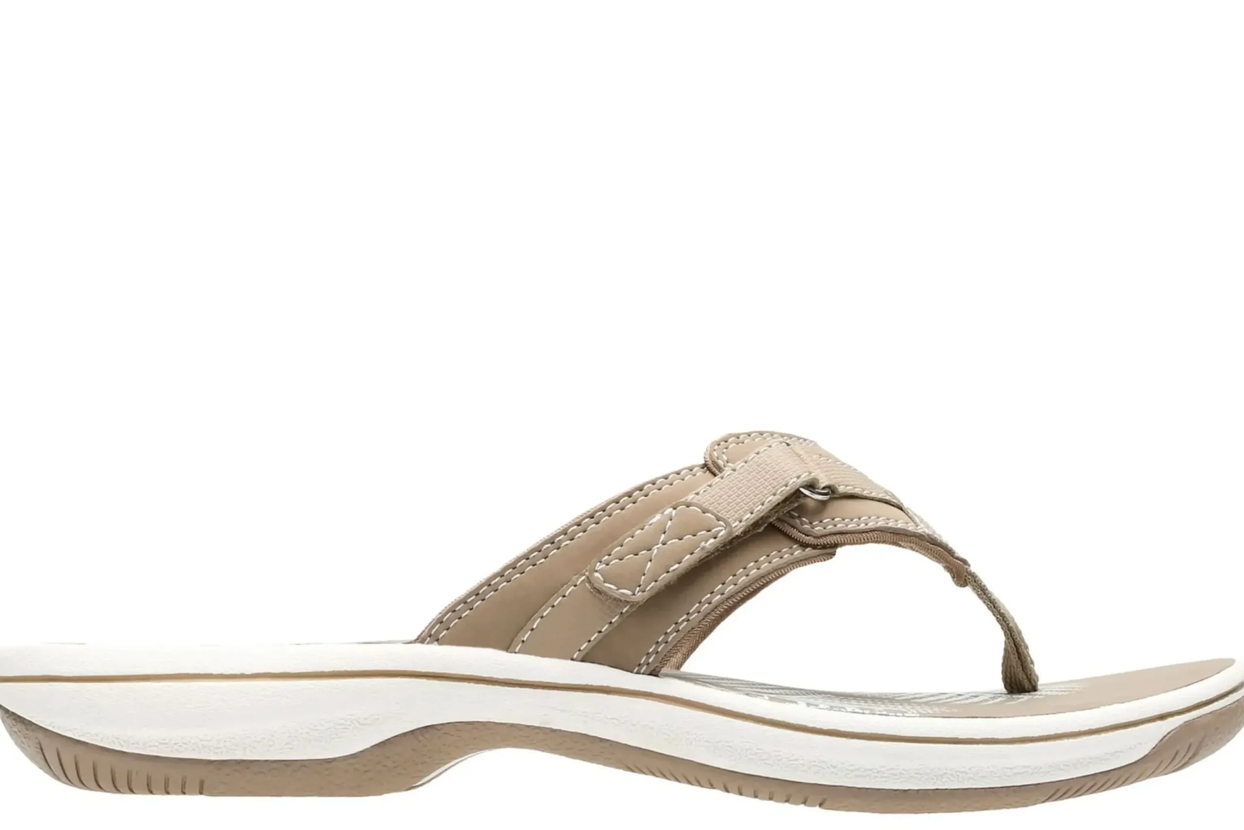 Sale Clarks Breeze Sea Taupe Thong Sandal