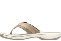 Sale Clarks Breeze Sea Taupe Thong Sandal