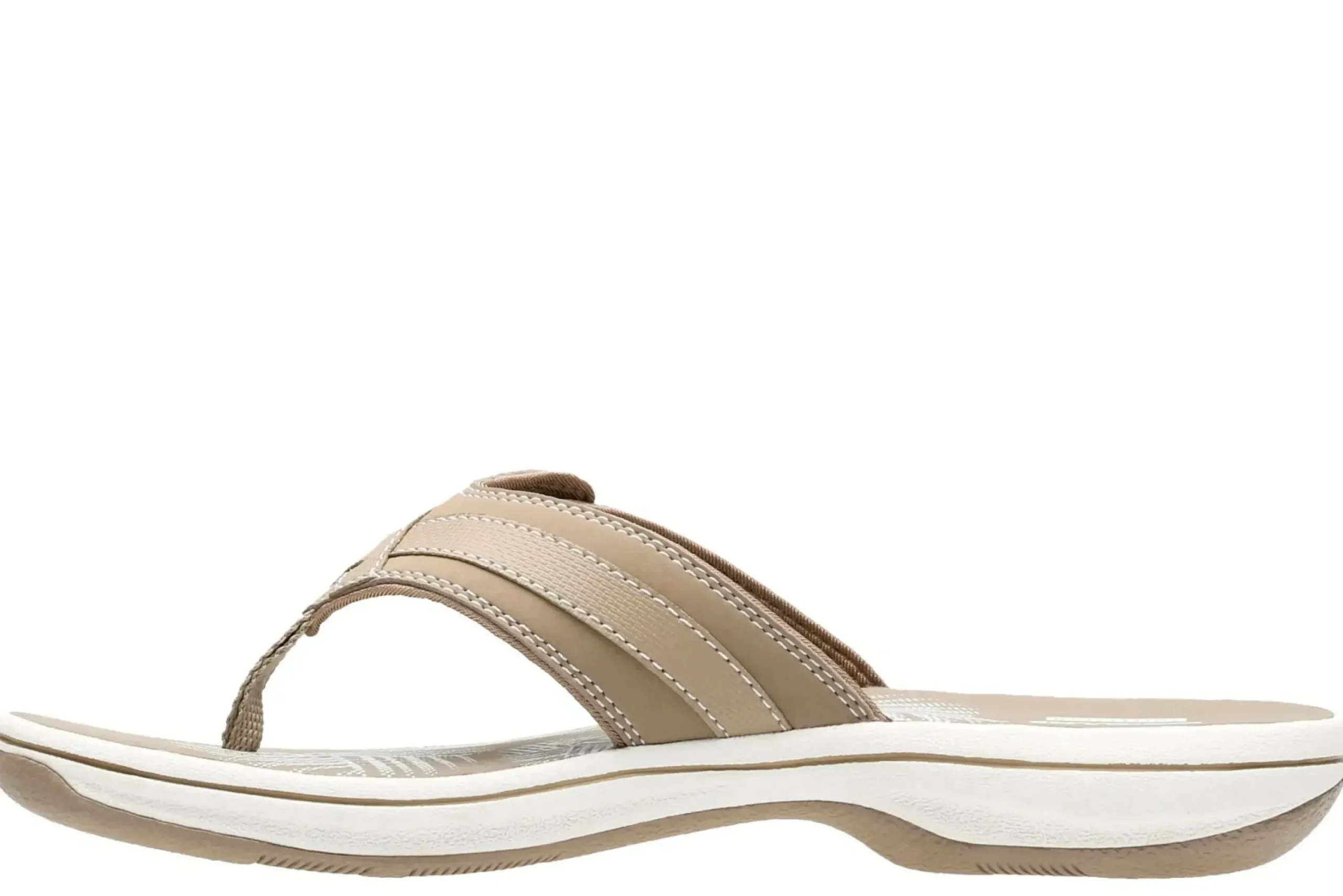 Sale Clarks Breeze Sea Taupe Thong Sandal