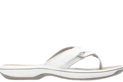 Clarks Breeze Sea White Thong Sandal