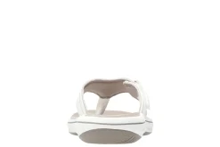 Clarks Breeze Sea White Thong Sandal