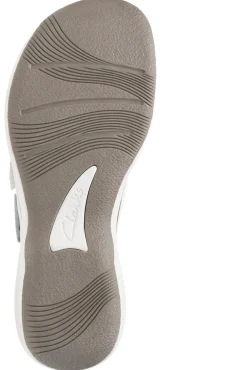Clarks Breeze Sea White Thong Sandal
