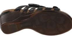 Romika Calgary 01 Black Slide Wedge Sandal