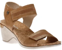 New Romika Calgary 03 Tan Brown Wedge Sandal