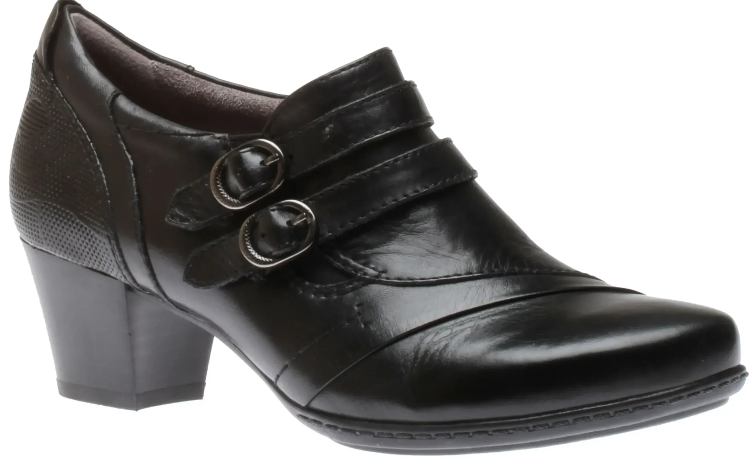 Sale Earth Calgary Toronto Black Leather Dress Shoe