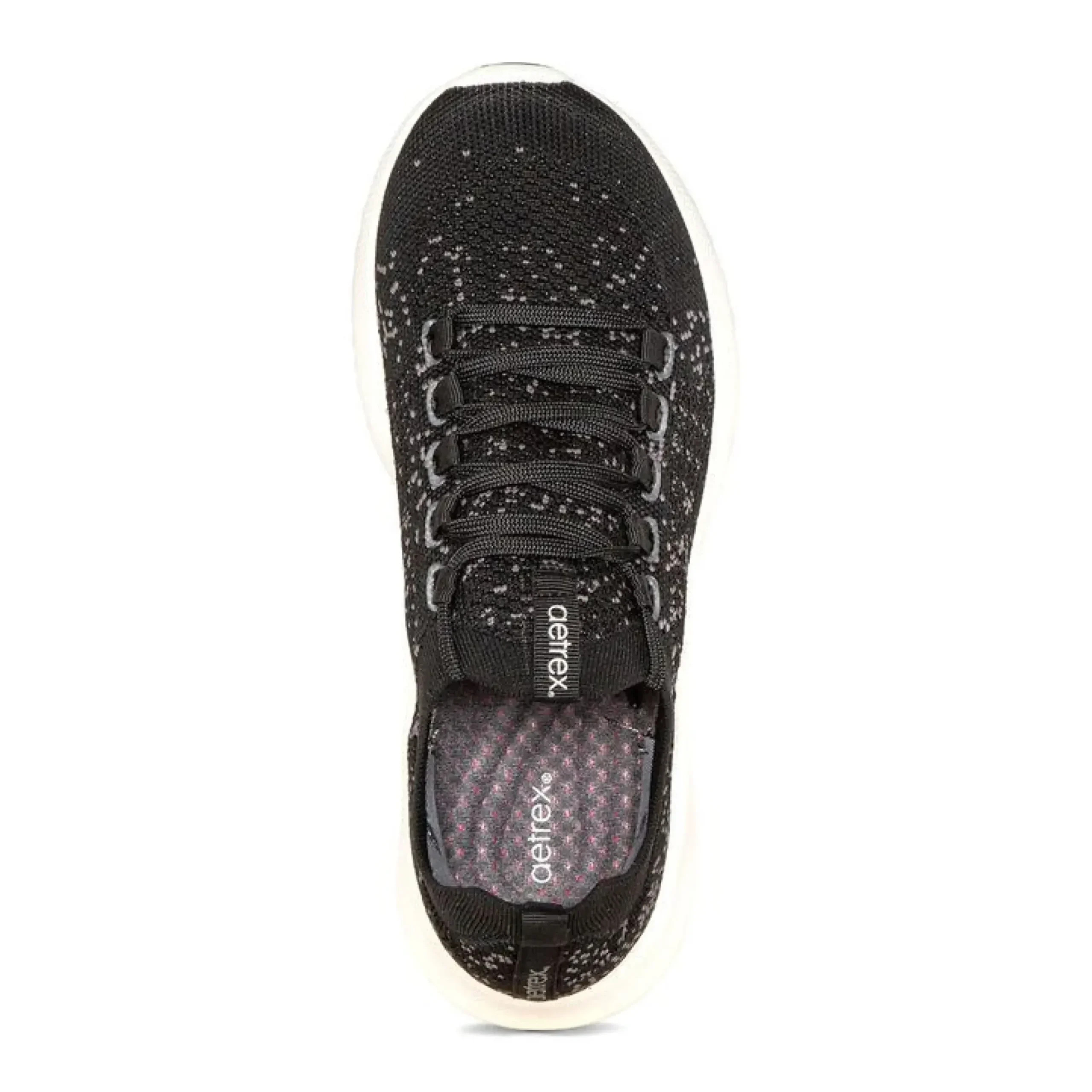 Best Aetrex Carly Black White