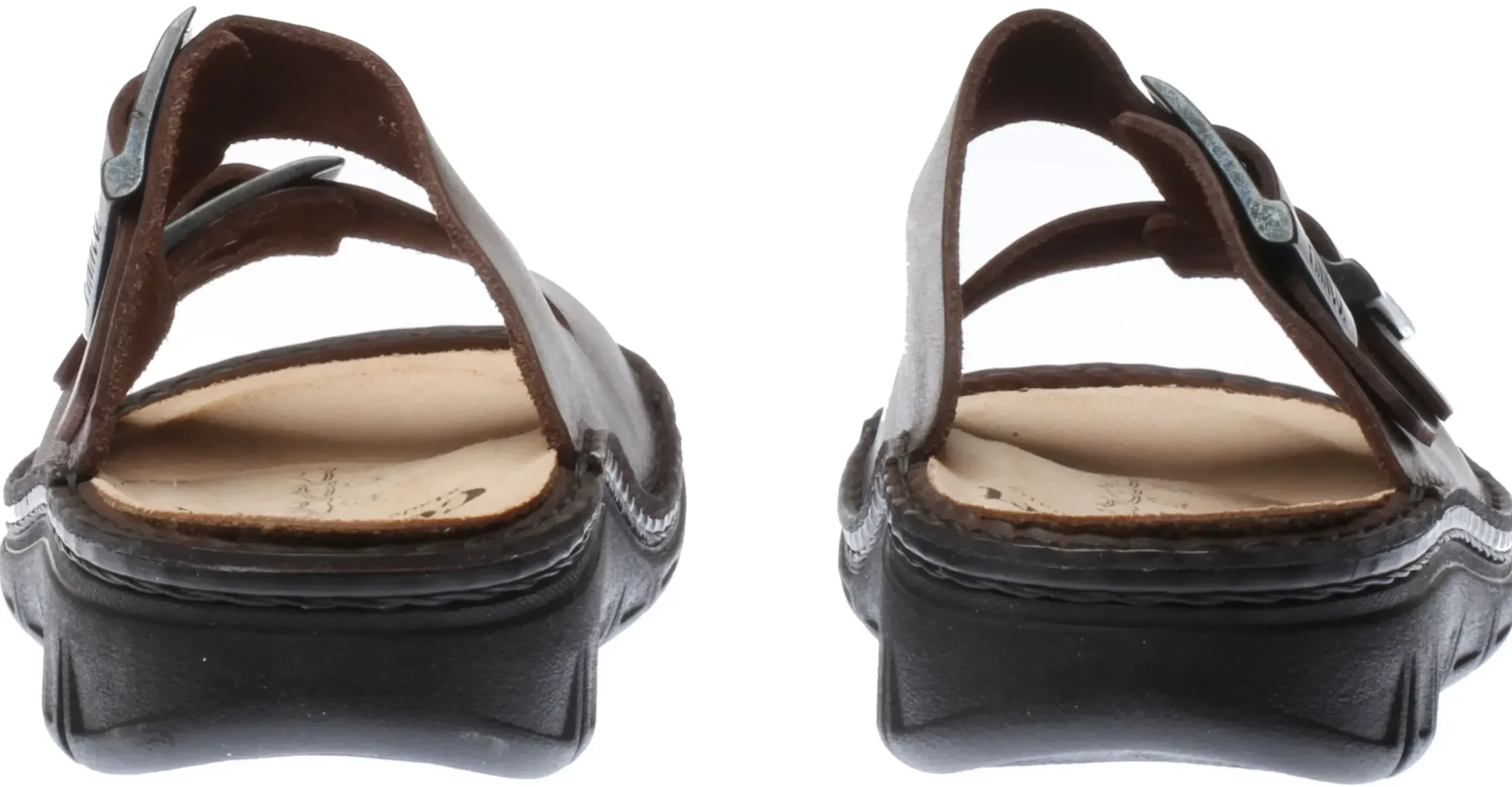 Hot Finn Comfort Cayman Men's Brown Leather Slide Sandal