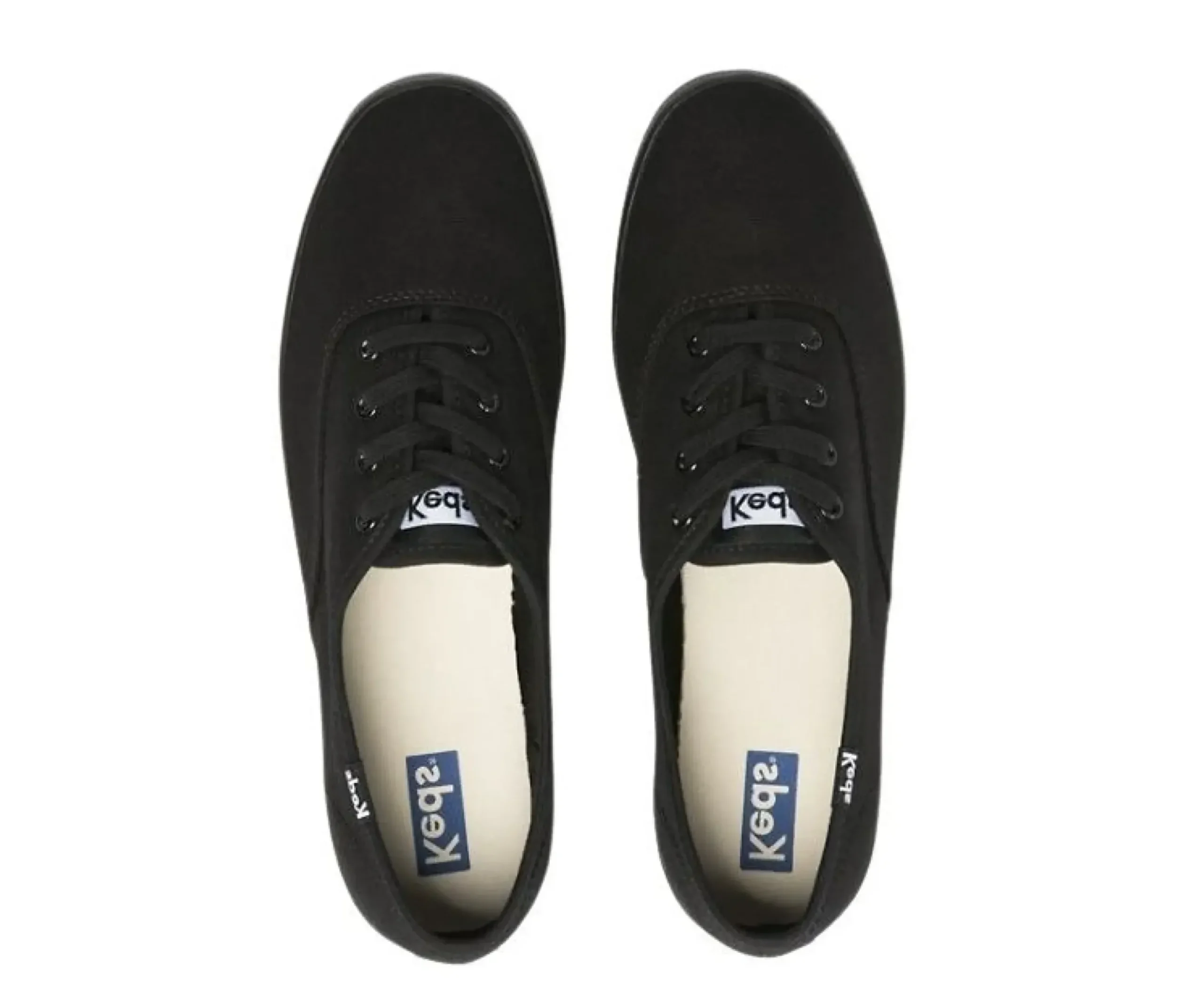 Hot Keds Champion Black Lace-Up Canvas Sneaker