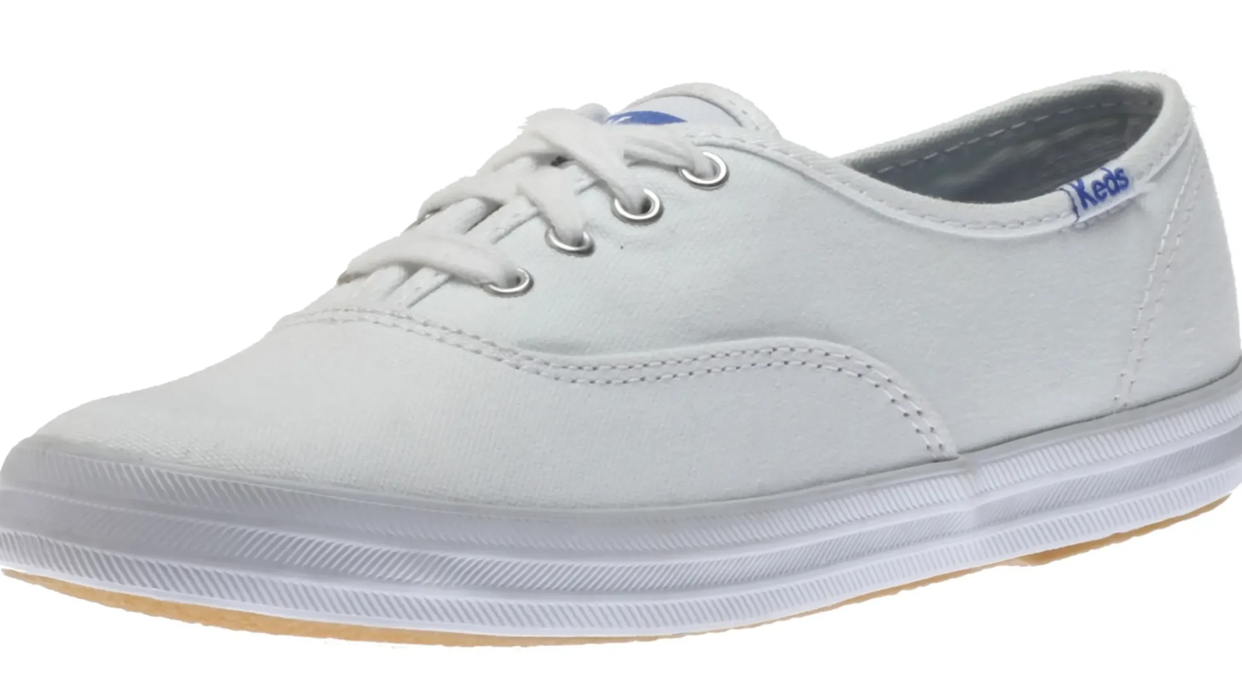 Hot Keds Champion White Lace-Up Canvas Sneaker