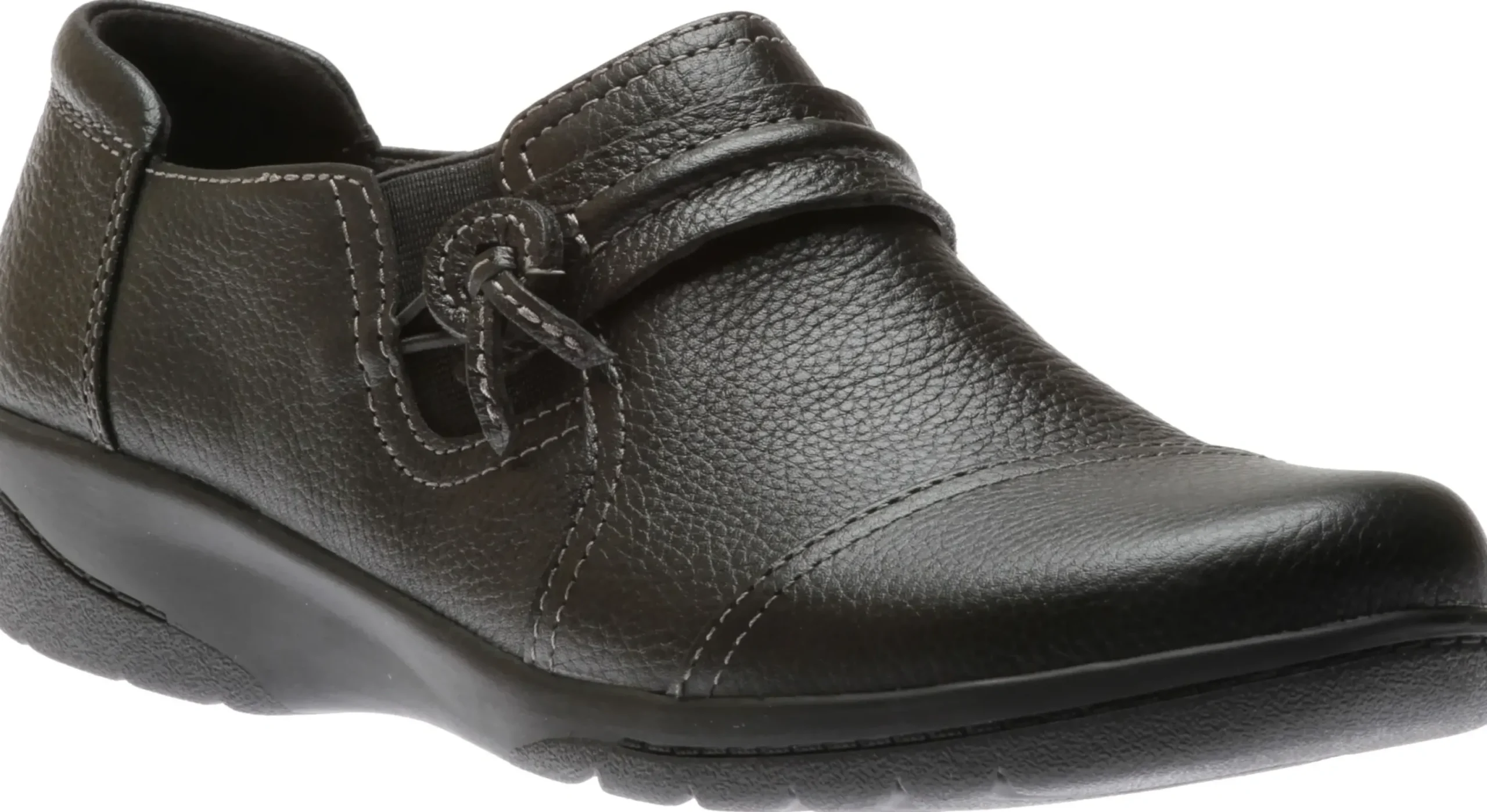 Sale Clarks Cheyn Madi Black Leather Slip-On
