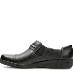 Sale Clarks Cheyn Madi Black Leather Slip-On