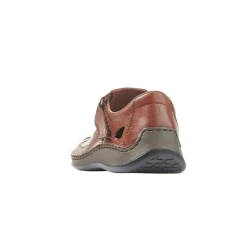 Discount Rieker Clarino Brown Leather Fisherman Sandal
