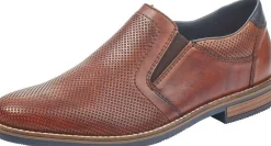 Hot Rieker Clarino Brown Leather Slip-On Dress Shoe