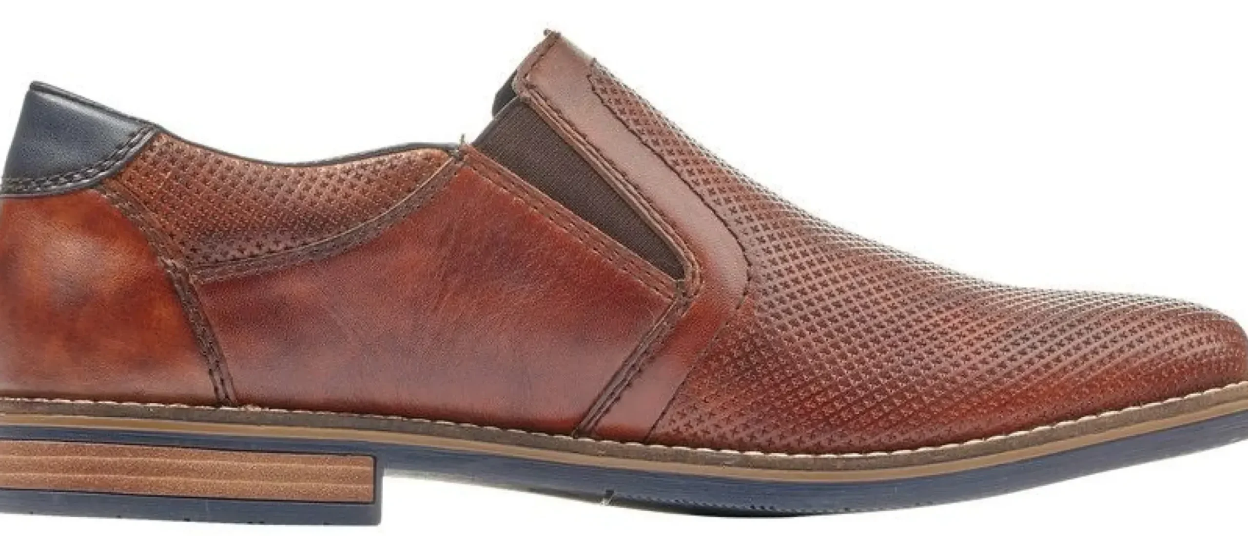 Hot Rieker Clarino Brown Leather Slip-On Dress Shoe